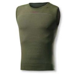 Maglia intima senza maniche Biotex + Carbon - Verde scuro