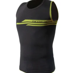 Maglia intima senza maniche Biotex Impact - Nero lime