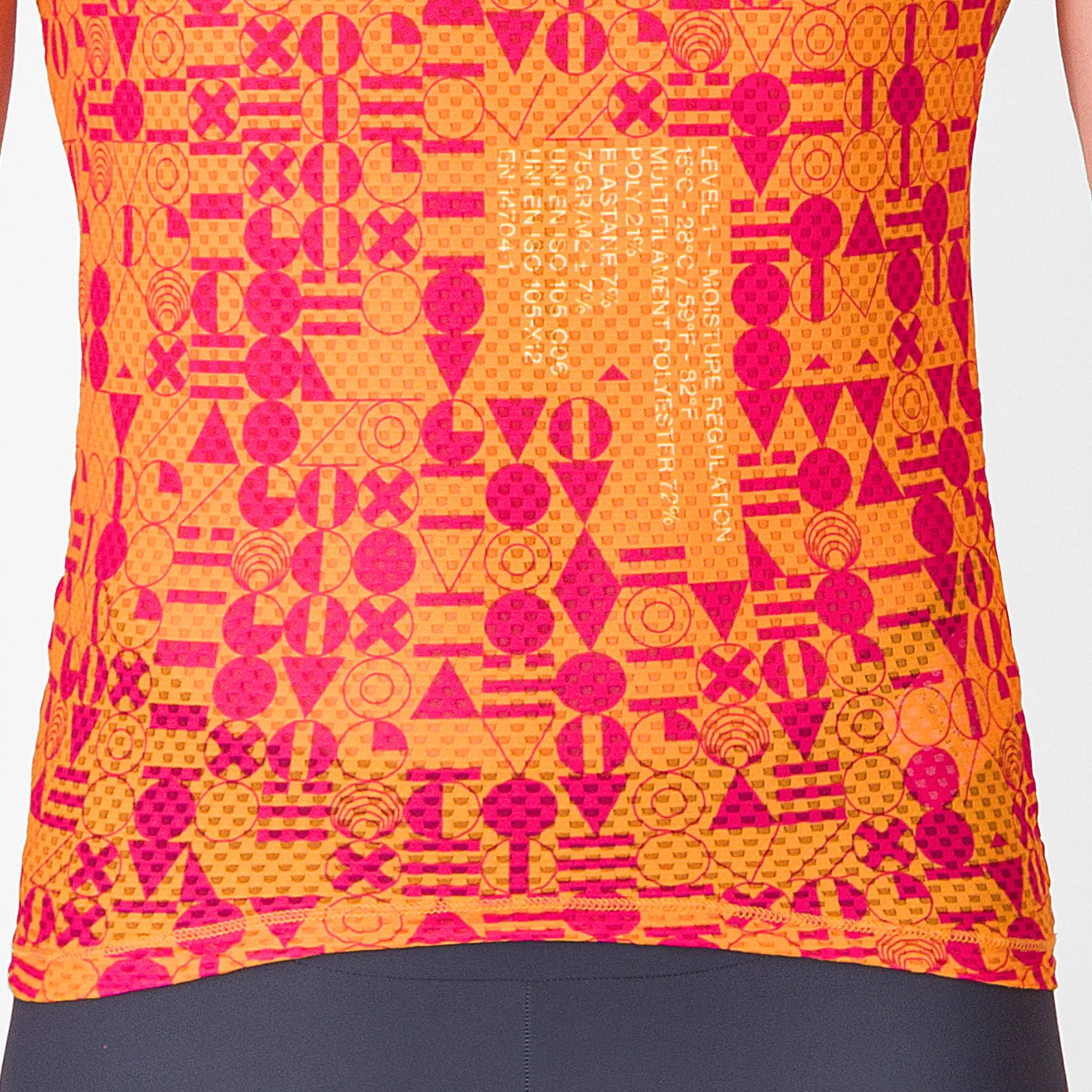 Maglia intima senza maniche Castelli Espresso R-A/D - Arancio chiaro
