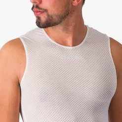 Maglia intima senza maniche Castelli Pro Mesh 2.0 - Bianco
