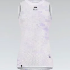 Maglia intima senza maniche donna Gobik Second Skin - Bianco viola