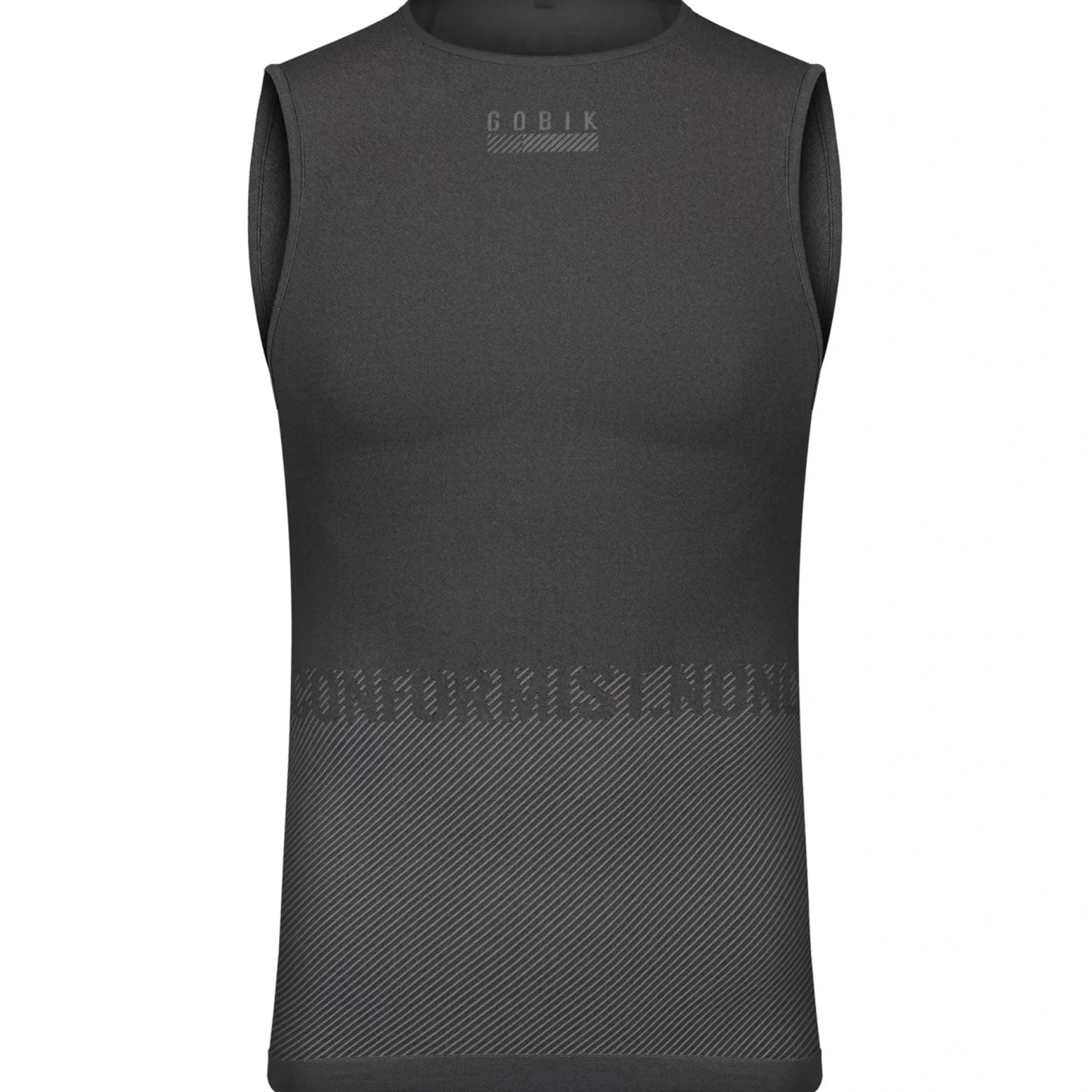 Maglia intima senza maniche Gobik Limber Skin Basalt - Nero