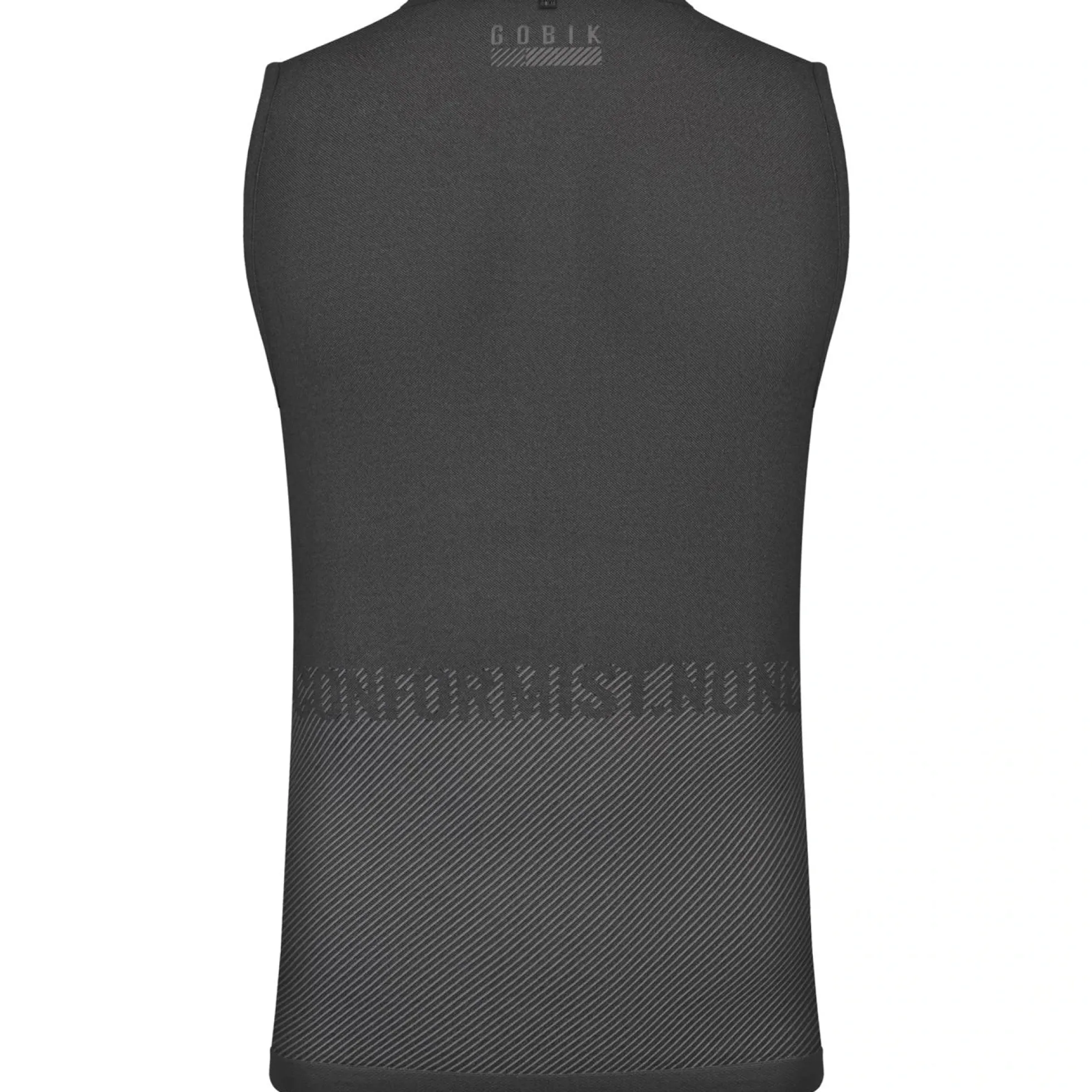 Maglia intima senza maniche Gobik Limber Skin Basalt - Nero