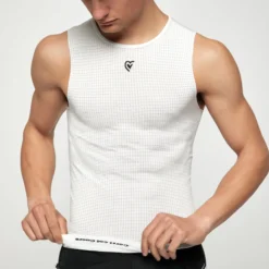 Maglia intima senza maniche Pissei Argentum - Bianco