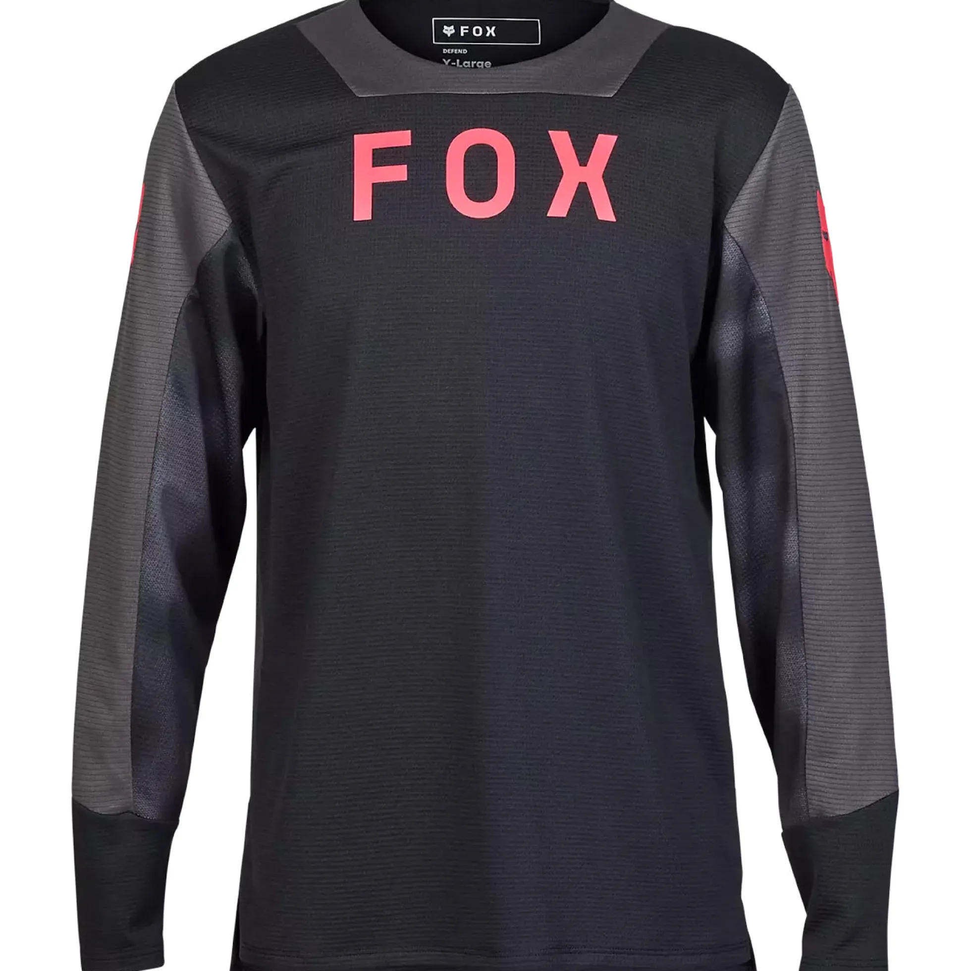 Maglia manica lunga bambino Fox Defend Taunt - Nero