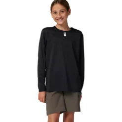 Maglia manica lunga bambino Fox Defend - Nero
