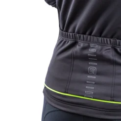 Maglia maniche lunghe donna Ale Solid Fondo - Nero