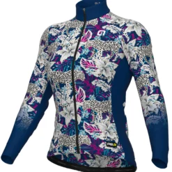Maglia maniche lunghe donna Ale PRR Hibiscus - Blu