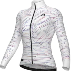 Maglia maniche lunghe donna Ale PR-E Byte - Bianco