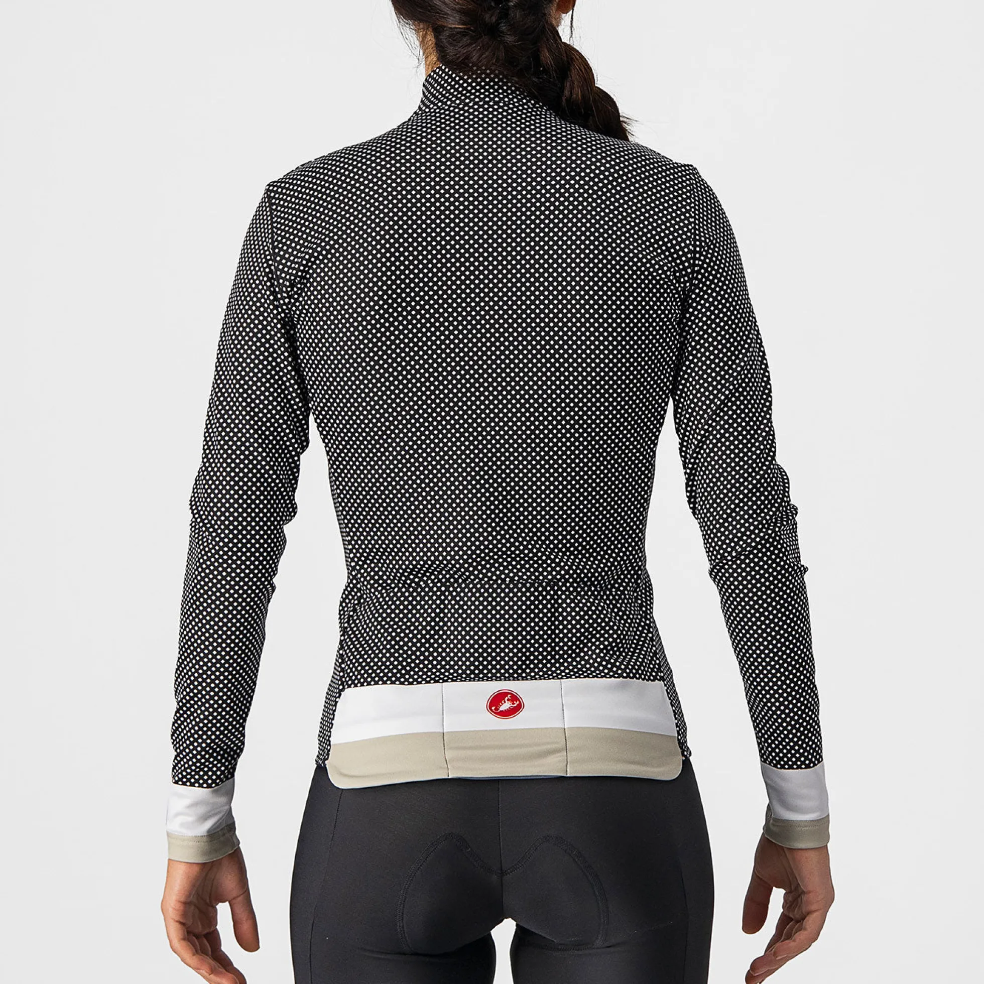 Maglia maniche lunghe donna Castelli Volare - Nero