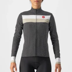 Maglia maniche lunghe donna Castelli Volare - Nero