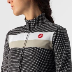 Maglia maniche lunghe donna Castelli Volare - Nero