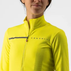 Maglia maniche lunghe donna Castelli Sinergia 2 - Giallo