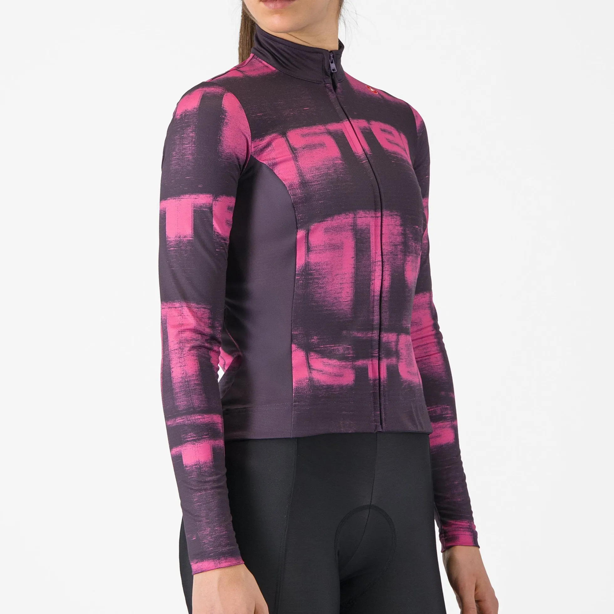 Maglia maniche lunghe donna Castelli Blur Thermal - Viola
