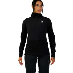Maglia maniche lunghe donna Fox Cappuccio Defend - Nero