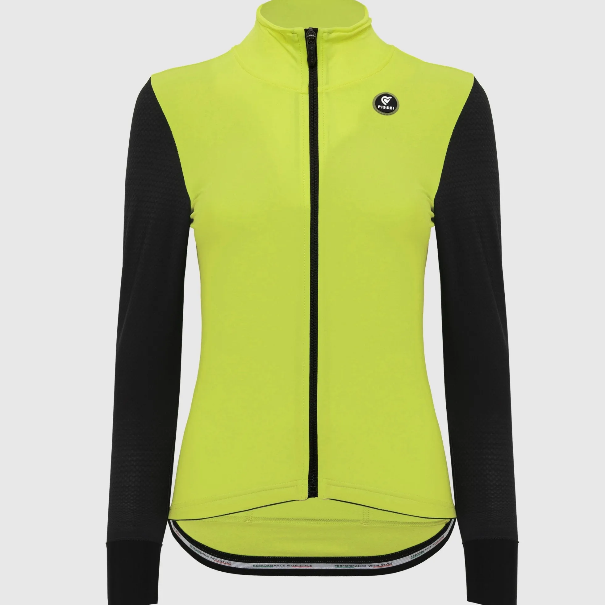 Maglia maniche lunghe donna Pissei Monviso - Lime nero