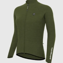 Maglia maniche lunghe donna Pissei Primapelle - Verde melange