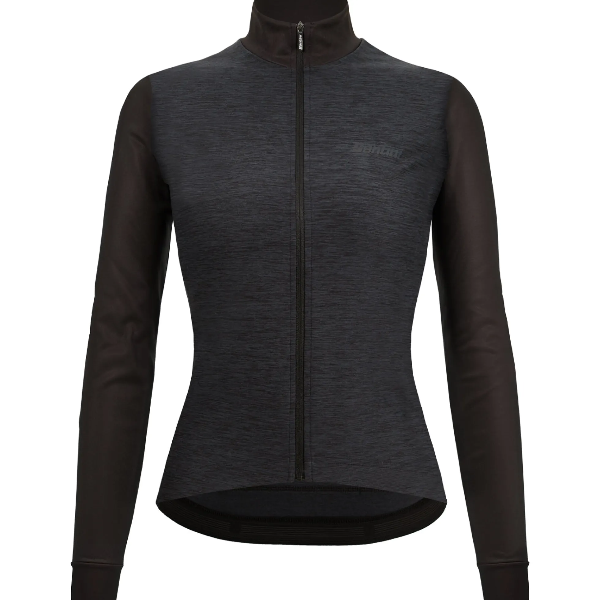 Maglia maniche lunghe donna Santini Colore Puro - Nero