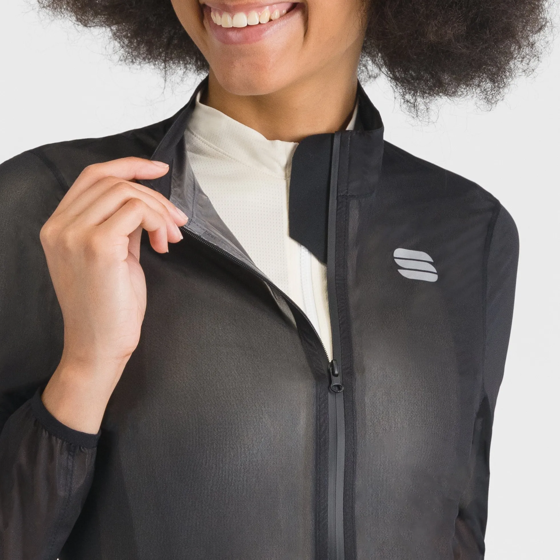 Mantellina donna Sportful Aqua Light - Nero