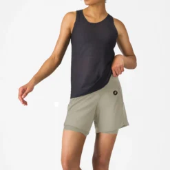 Pantaloncini donna Castelli Movement Travel - Beige