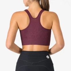 Reggiseno Castelli Comfort Travel Crop Top - Bordeaux