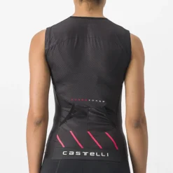 Top Castelli donna Free 2 Tri Singlet - Nero rosa