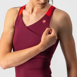 Top donna Castelli Solaris - Bordeaux