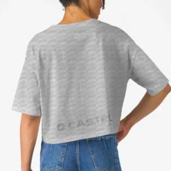 T-Shirt donna Castelli Logo - Grigio