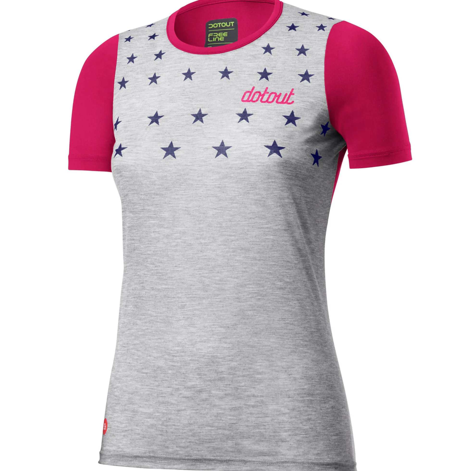 T-shirt donna Dotout Stars - Fucsia