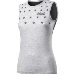 T-shirt senza maniche donna Dotout Stars Muscle - Nero